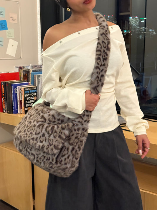 CREEP Cheetah fur bag