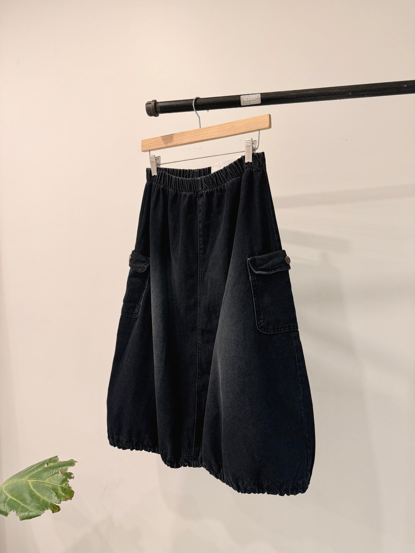 FLEET Denim balloon skirt