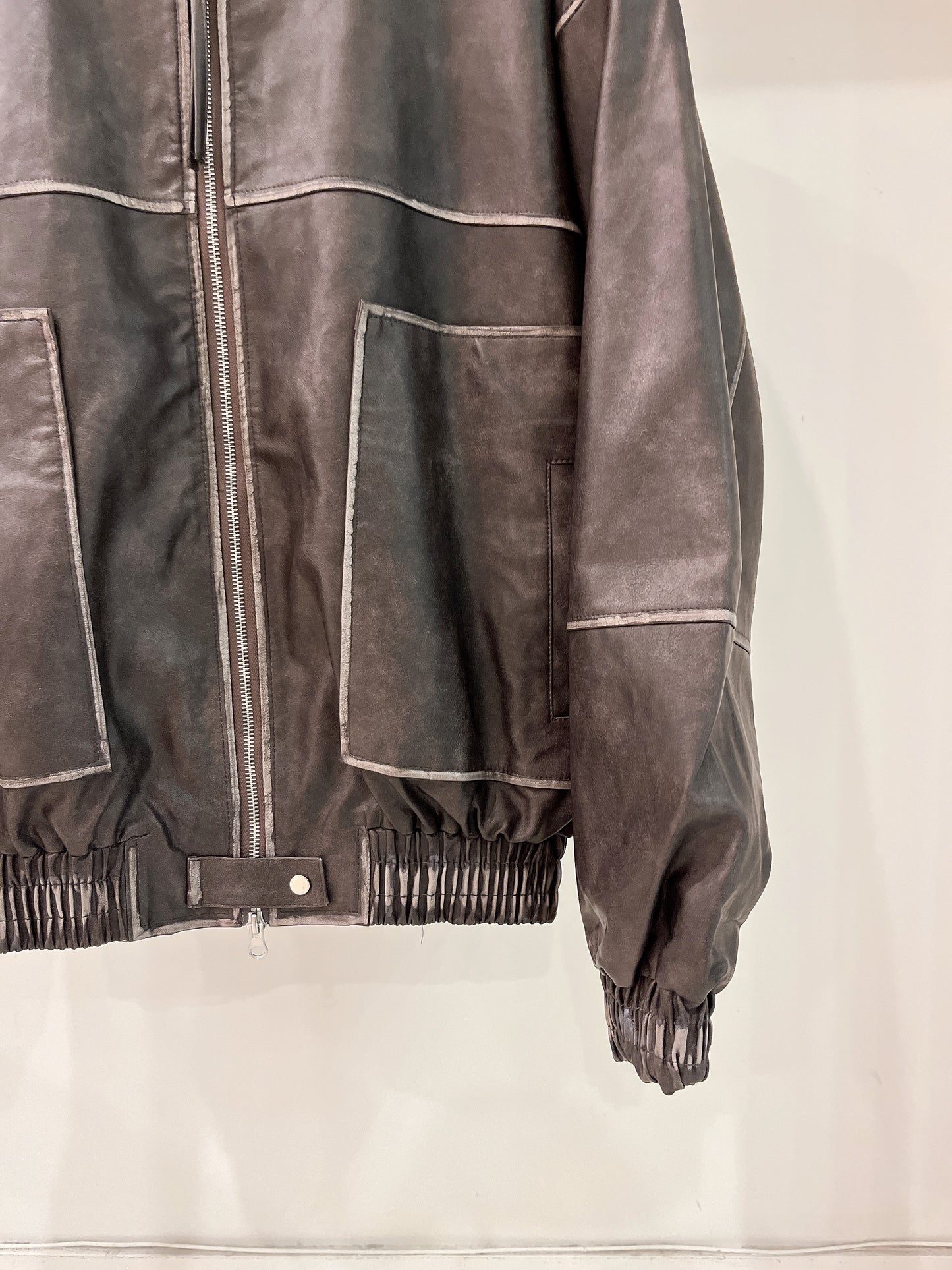 SMITH Distressed leather jacket