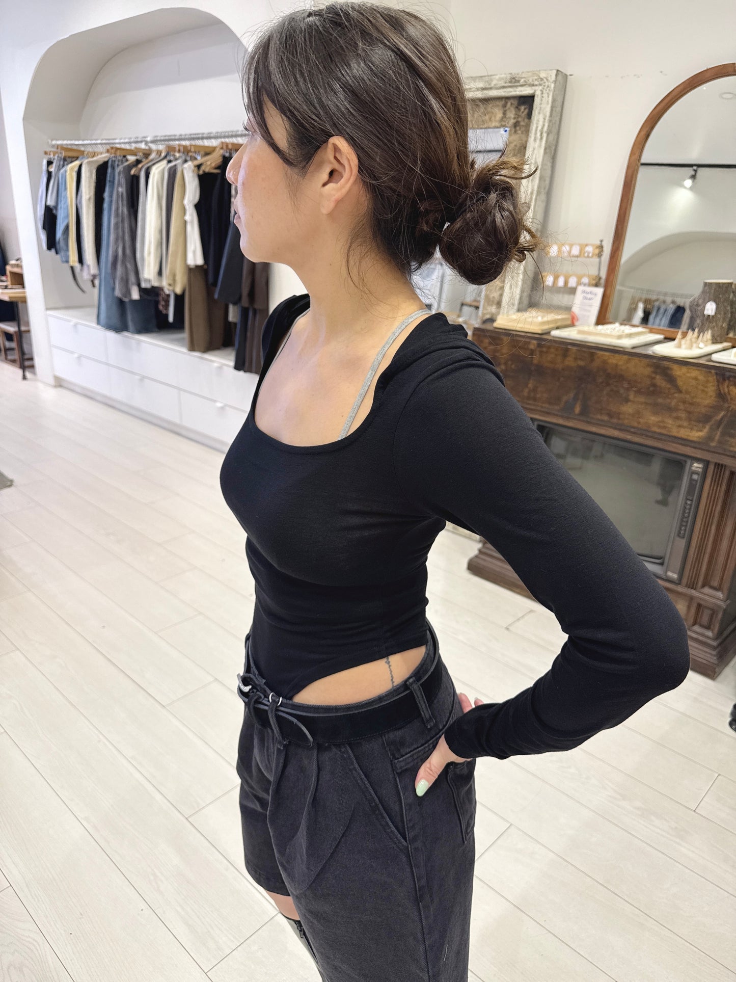 DRAG Hooded bodysuit