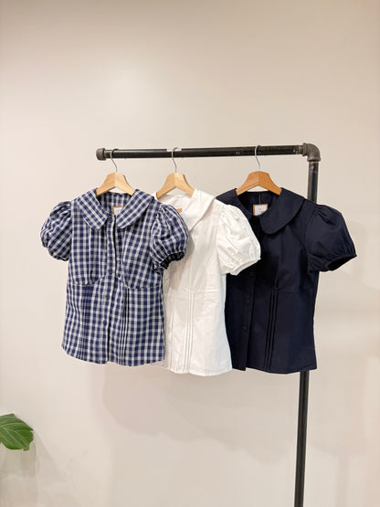 CALLIE Pintuck shirt