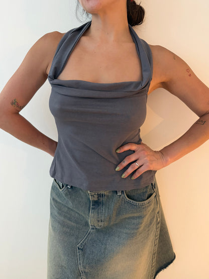 INES Off-shoulder tie-back top