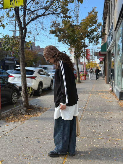 ROVE Oversized waffle sporty top