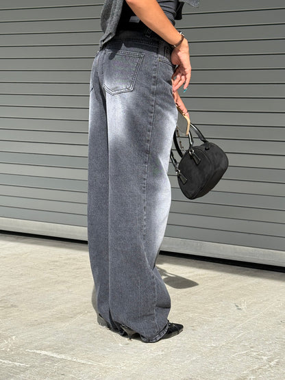 STONE Acid washed baggy jeans