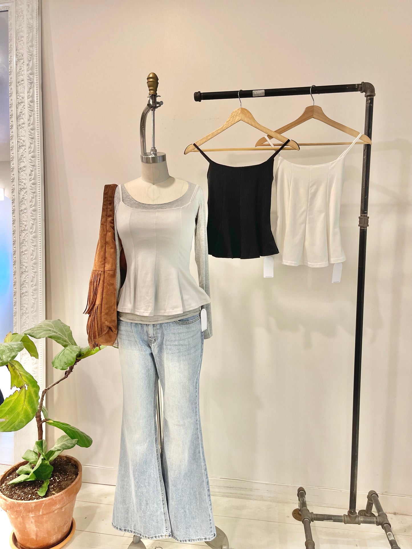 SHANE Peplum tanktop