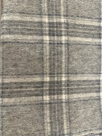 PART Plaid wool scarf