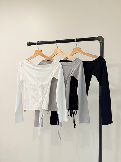IZZY Off shoulder tie top