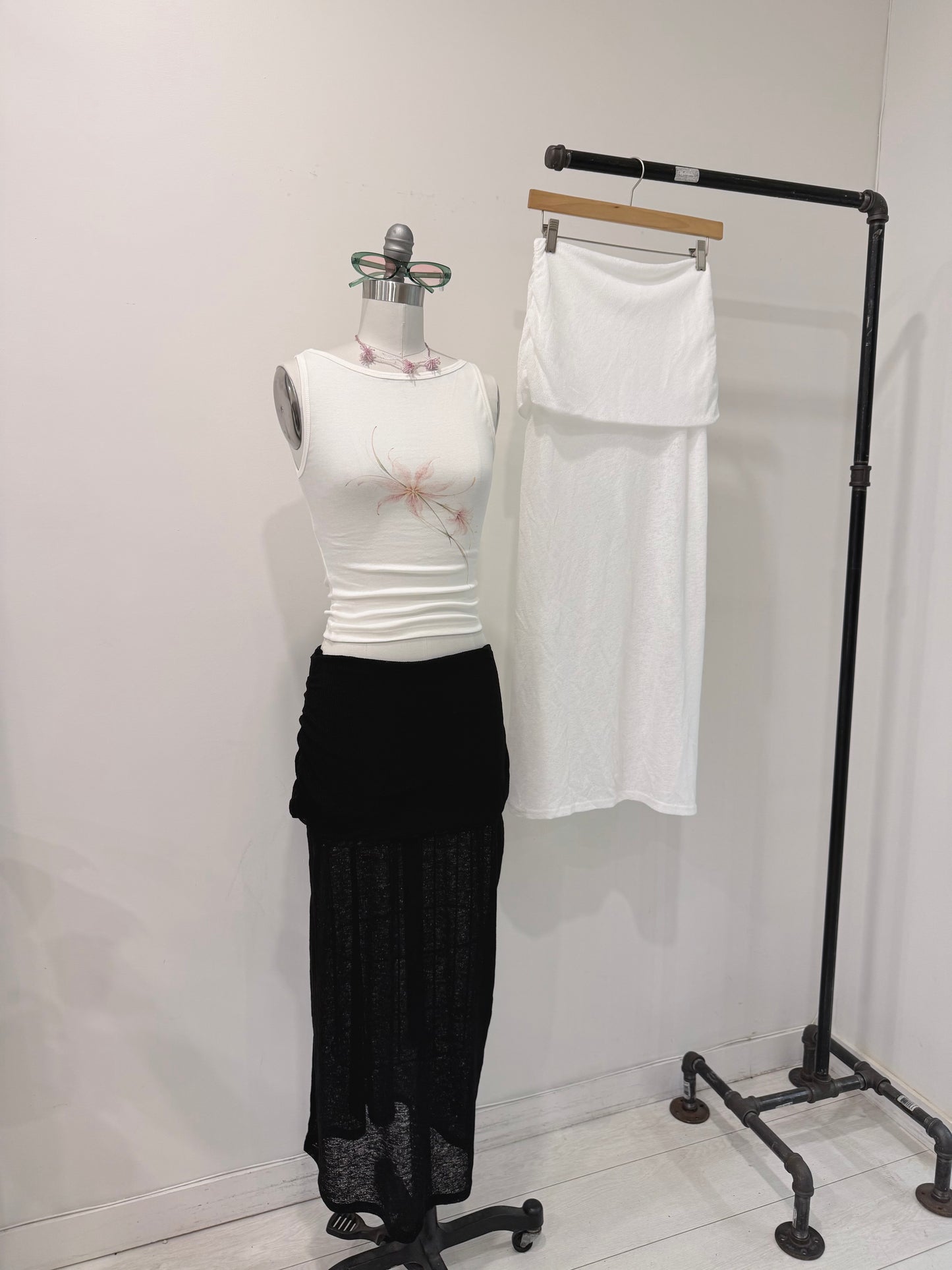 SASHA Draped skirt