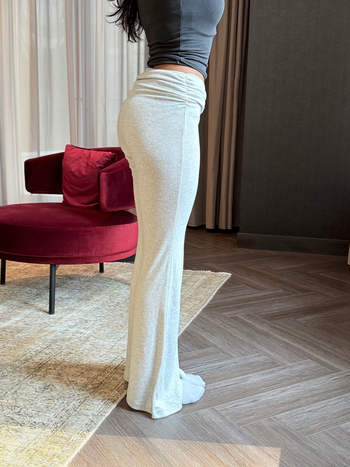 PITCH Ruched bootcut pants