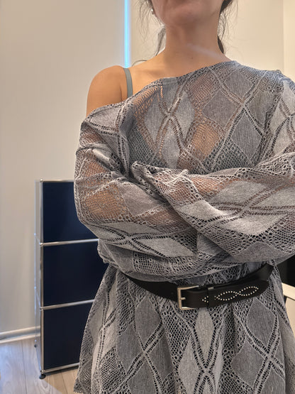 PHONY Oversized mesh top