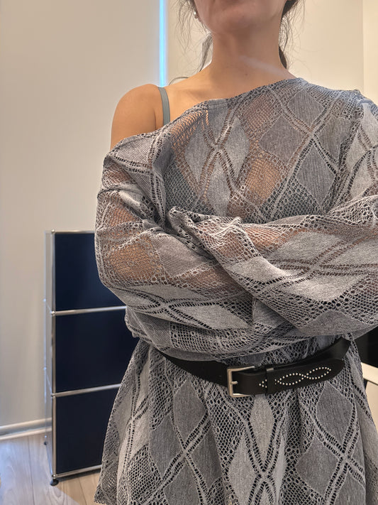 PHONY Oversized mesh top