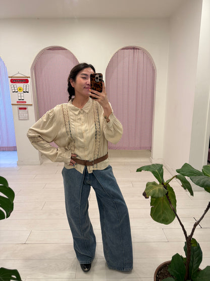 AARON Tucked front jeans