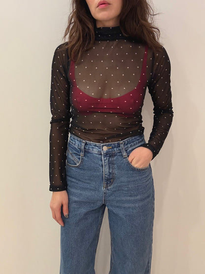 DADA Polkadot mesh top