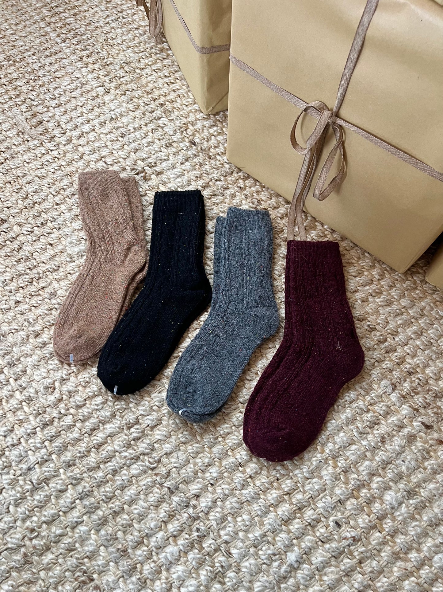 GHEEN Cable-knit socks