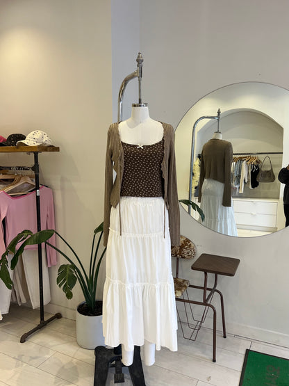 RESSY Maxi tiered skirt