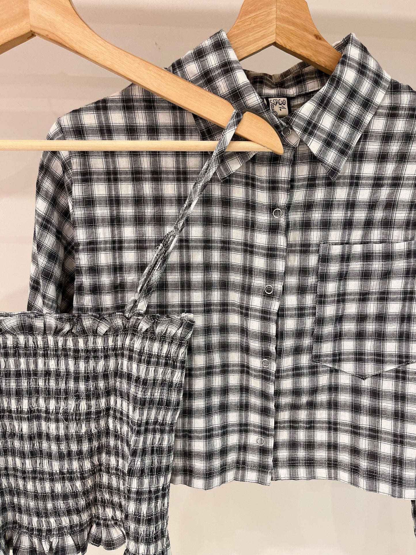 LILY 2PC plaid set