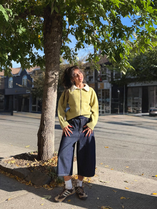 END Striped 3/4 jeans
