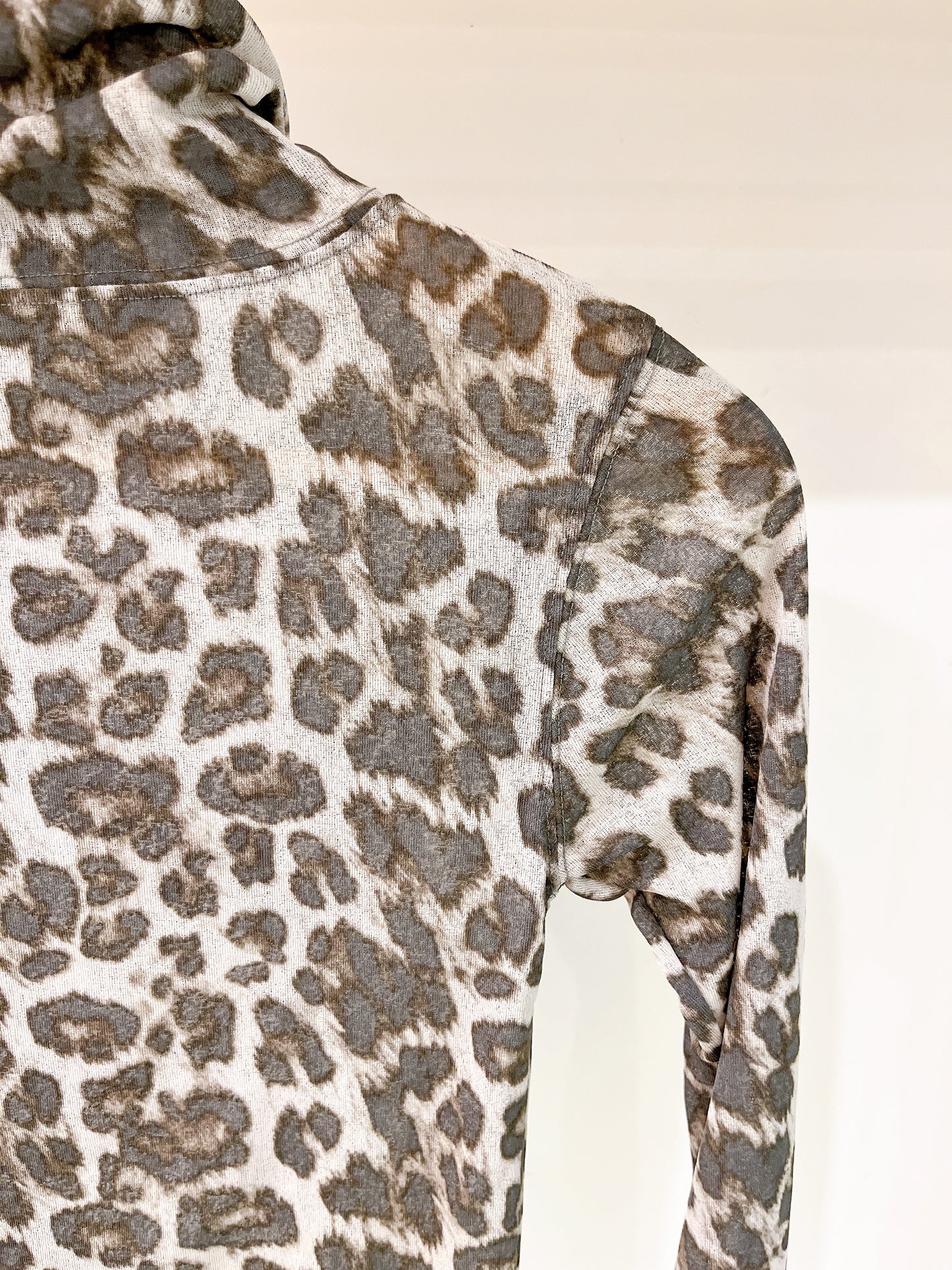 KISK Cheetah turtleneck top