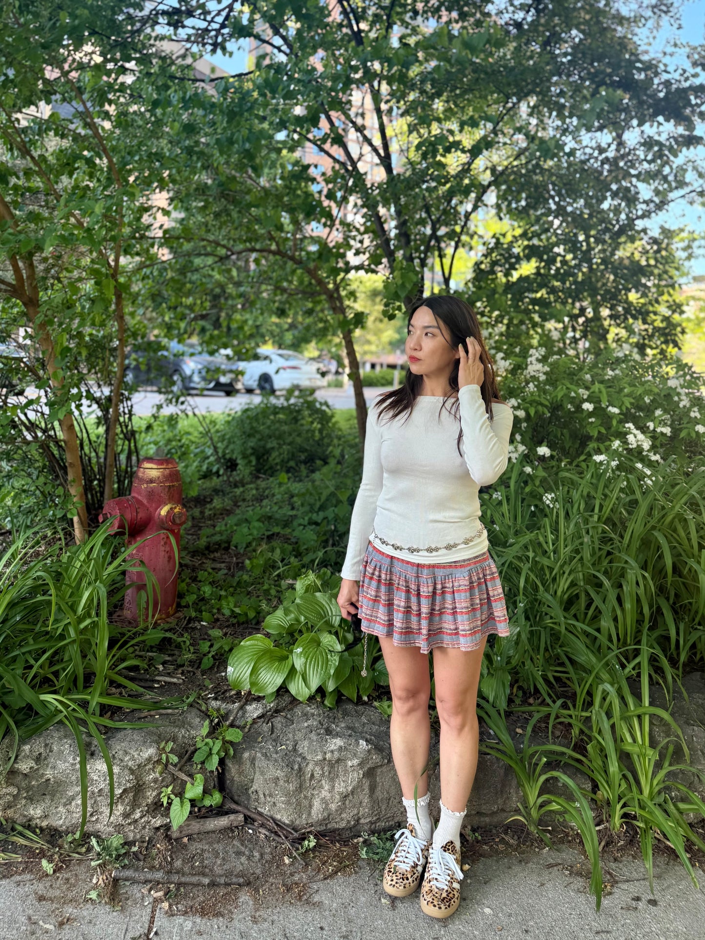 HUMBER Multi colour mini skirt