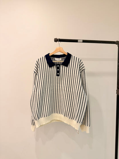 TIA Horizontal stripe rugby shirt