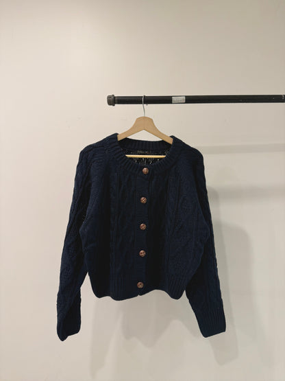 FATE Cable-knit cardigan
