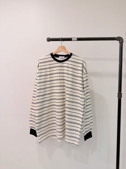 DOWN Striped long sleeve tee