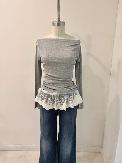 YEJI Embroidery wrap skirt