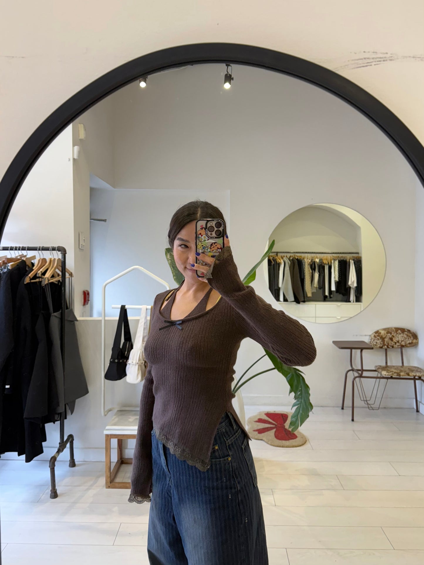 ROMMIE  Bow halter knit