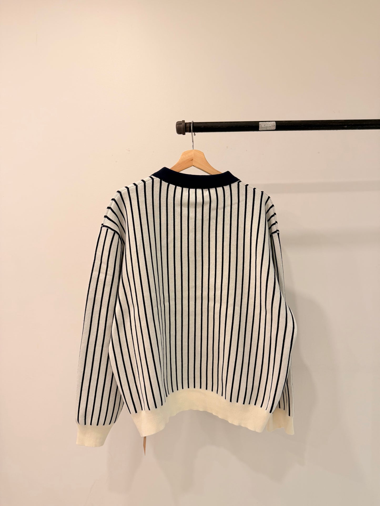 TIA Horizontal stripe rugby shirt