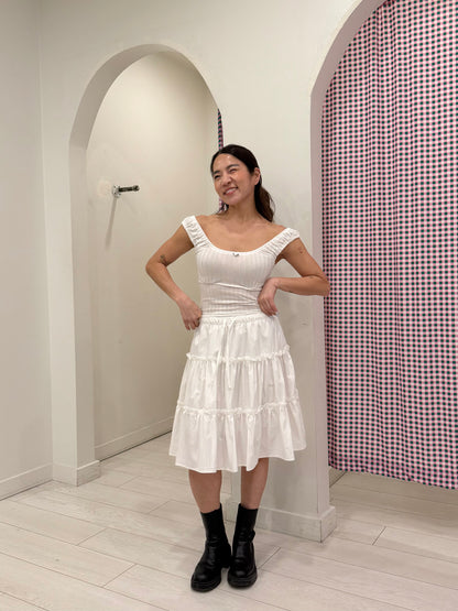 NADIA Midi tiered skirt