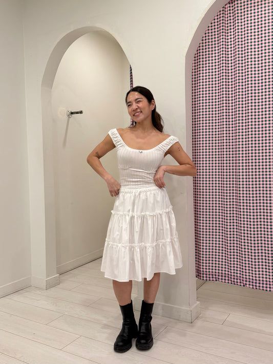 NADIA Midi tiered skirt