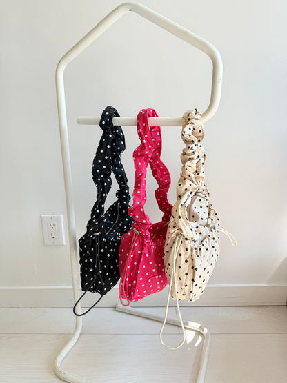TANGO Polkadot scrunchy bag
