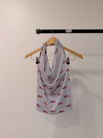 SCARLETT Lip-print halter