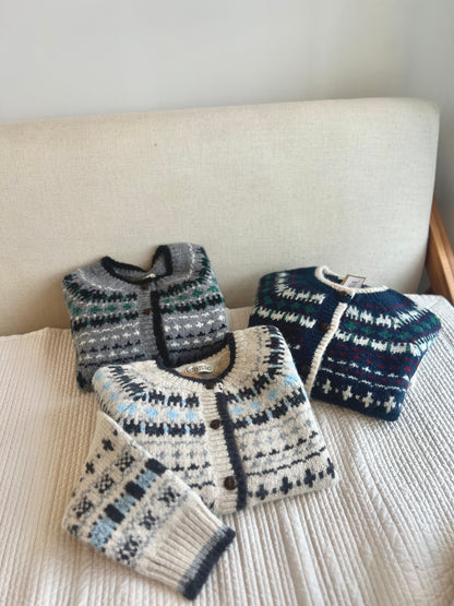 CLAIRE Fair isle cardigan