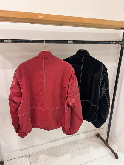 PURE Leather bomber jacket