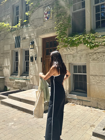DELPHINE Colourblock slip dress