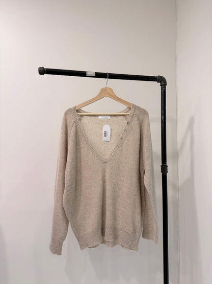 AGATHA Wool V-neckline sweater
