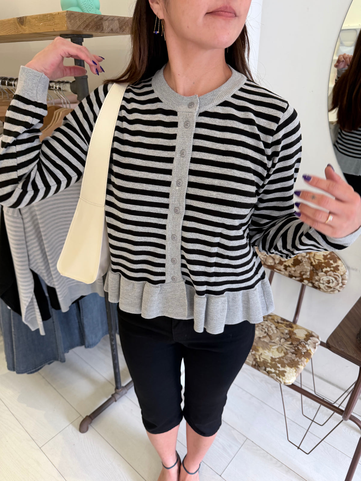 ANNIE Frill cardigan