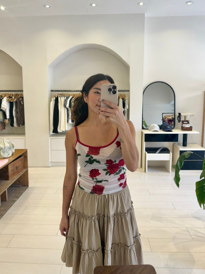 VALERIA Rosy mesh top