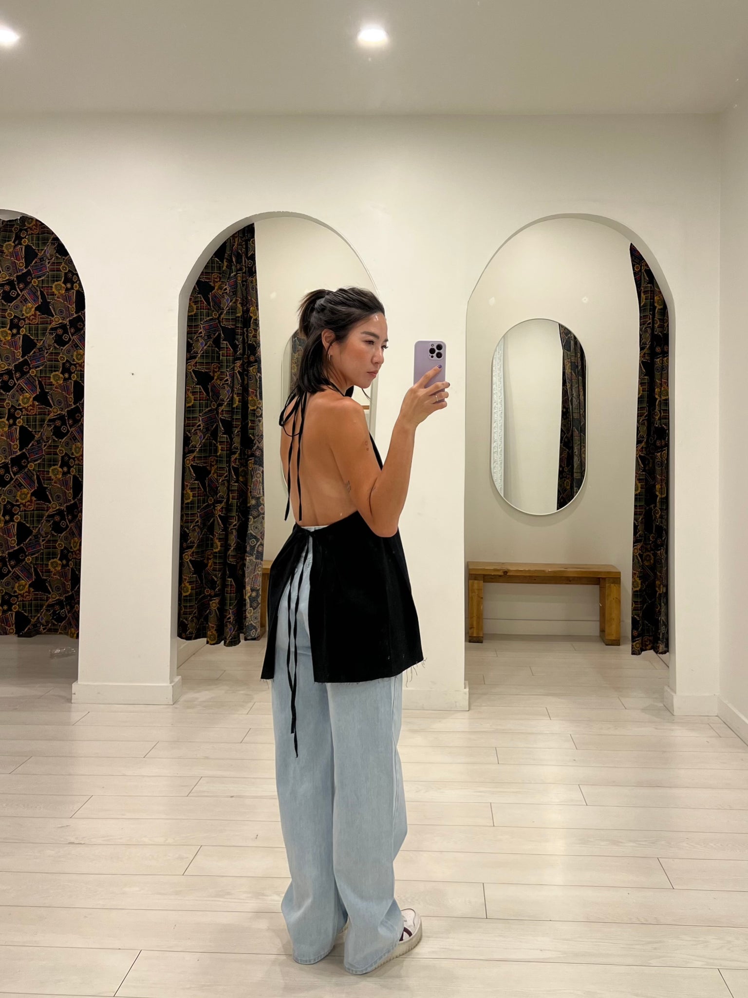 SUZY Apron halter top