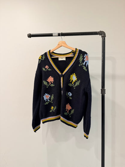 TOPIO Flower cardigan
