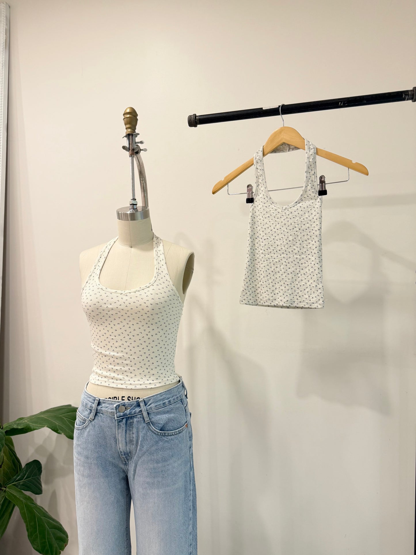REACH Floral halter top