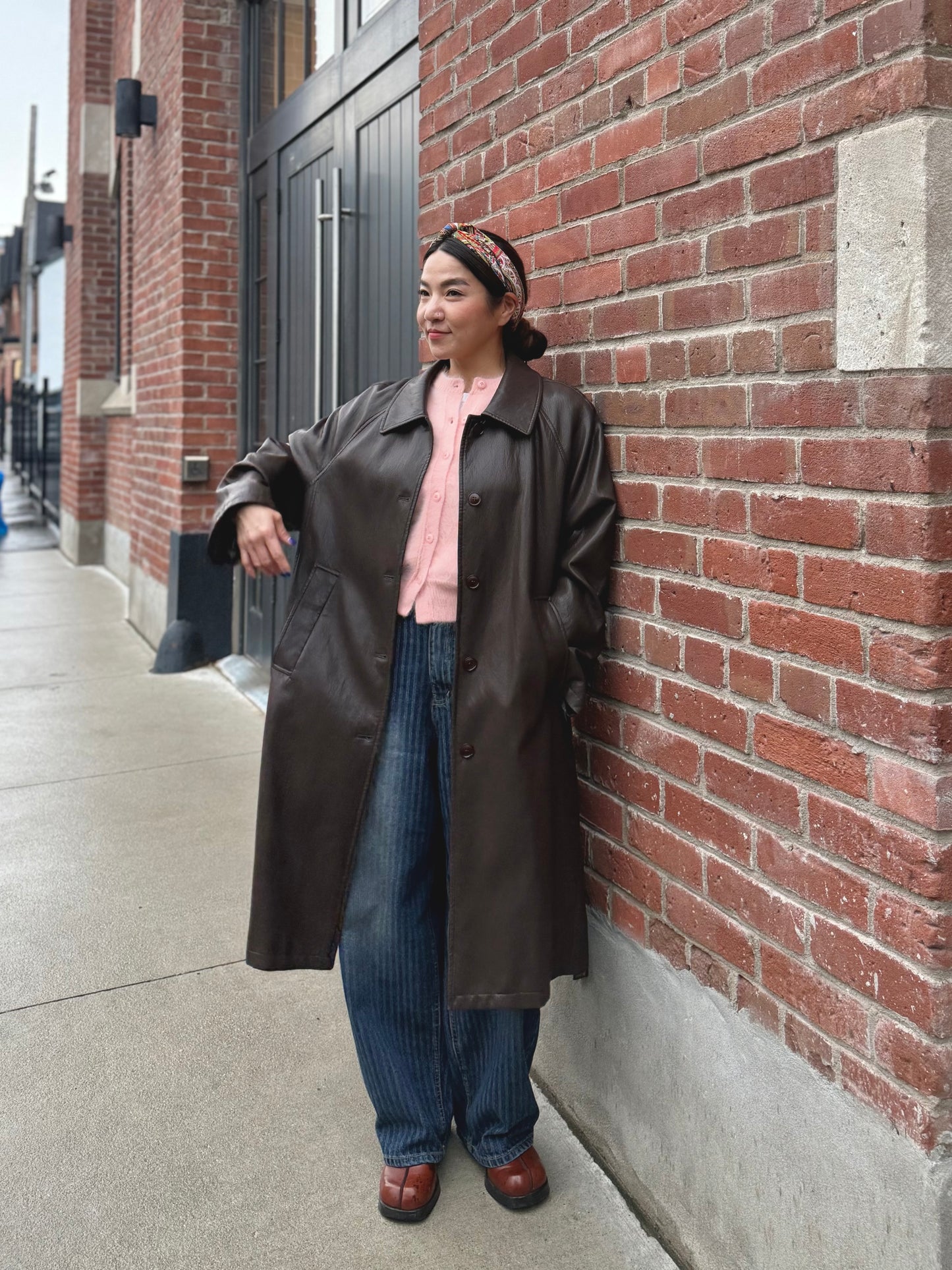 MAYBE Vegan leather coat