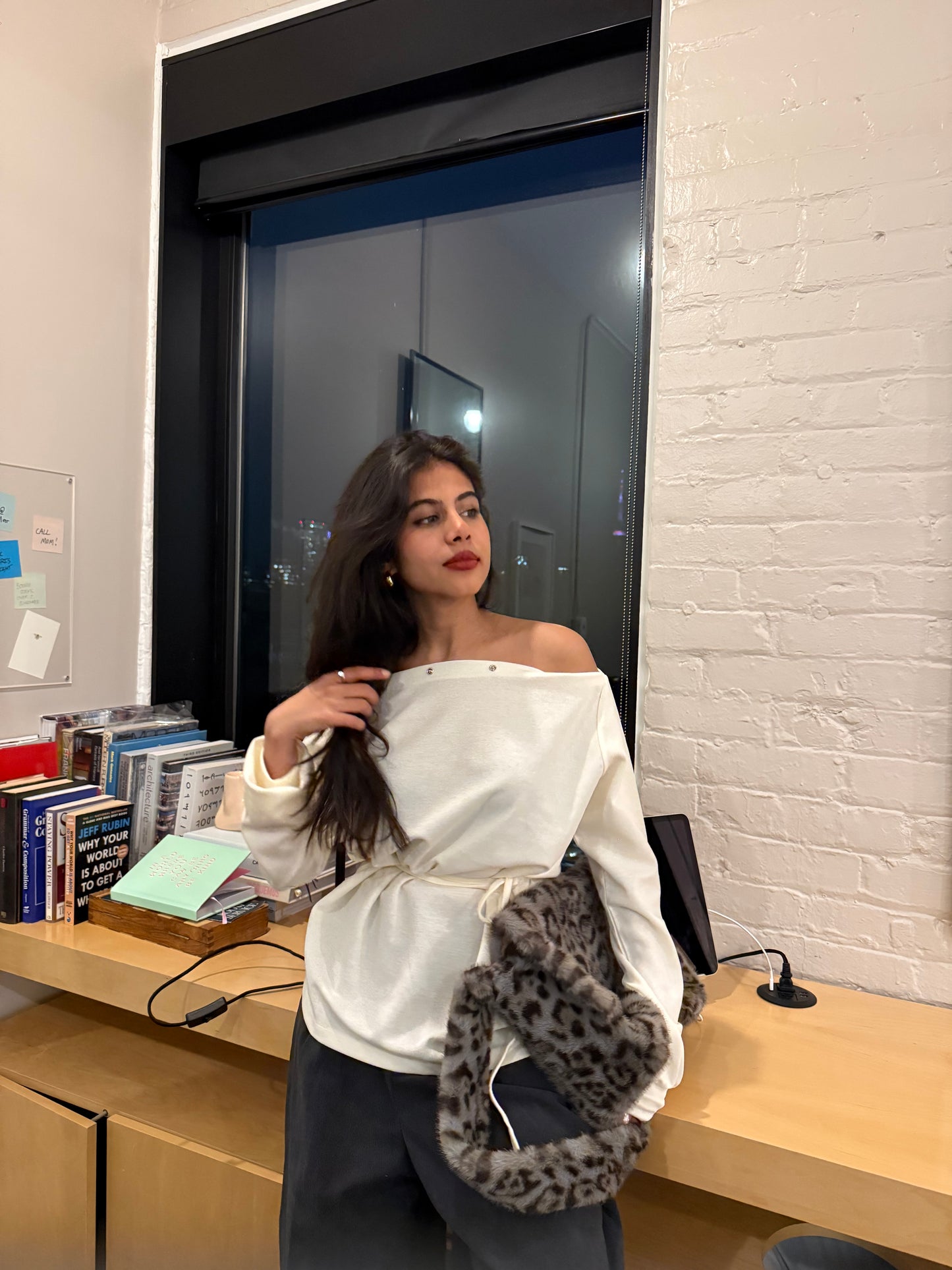 CREEP Cheetah fur bag