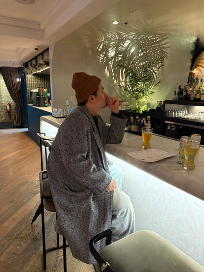 LIAMS Unisex herringbone coat