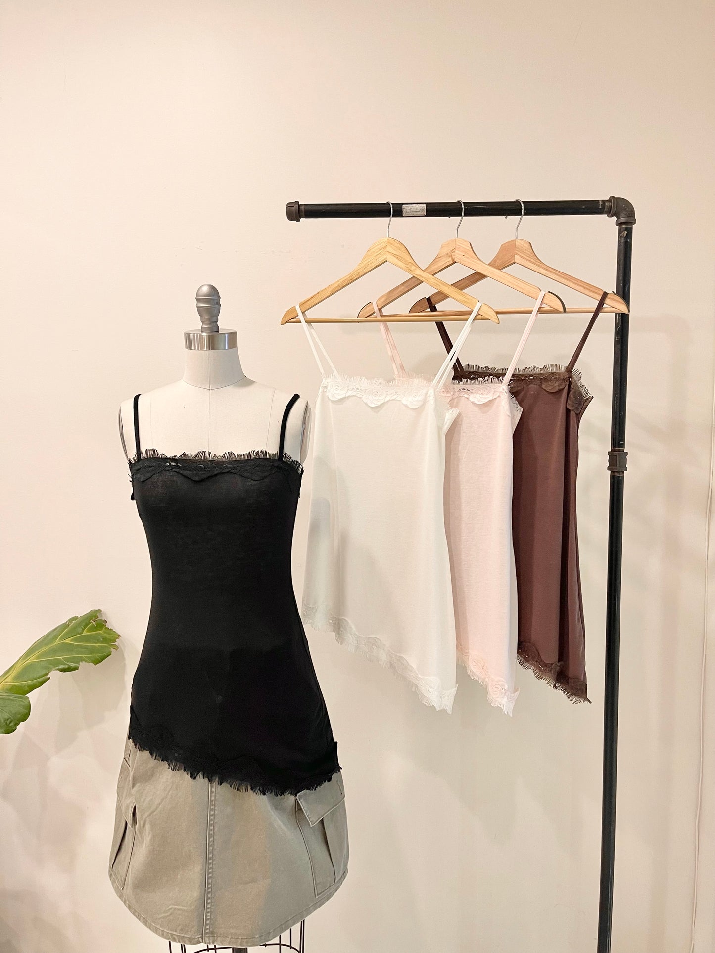 PAULA Asymmetrical slip dress