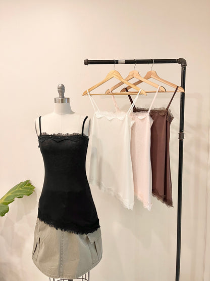 PAULA Asymmetrical slip dress