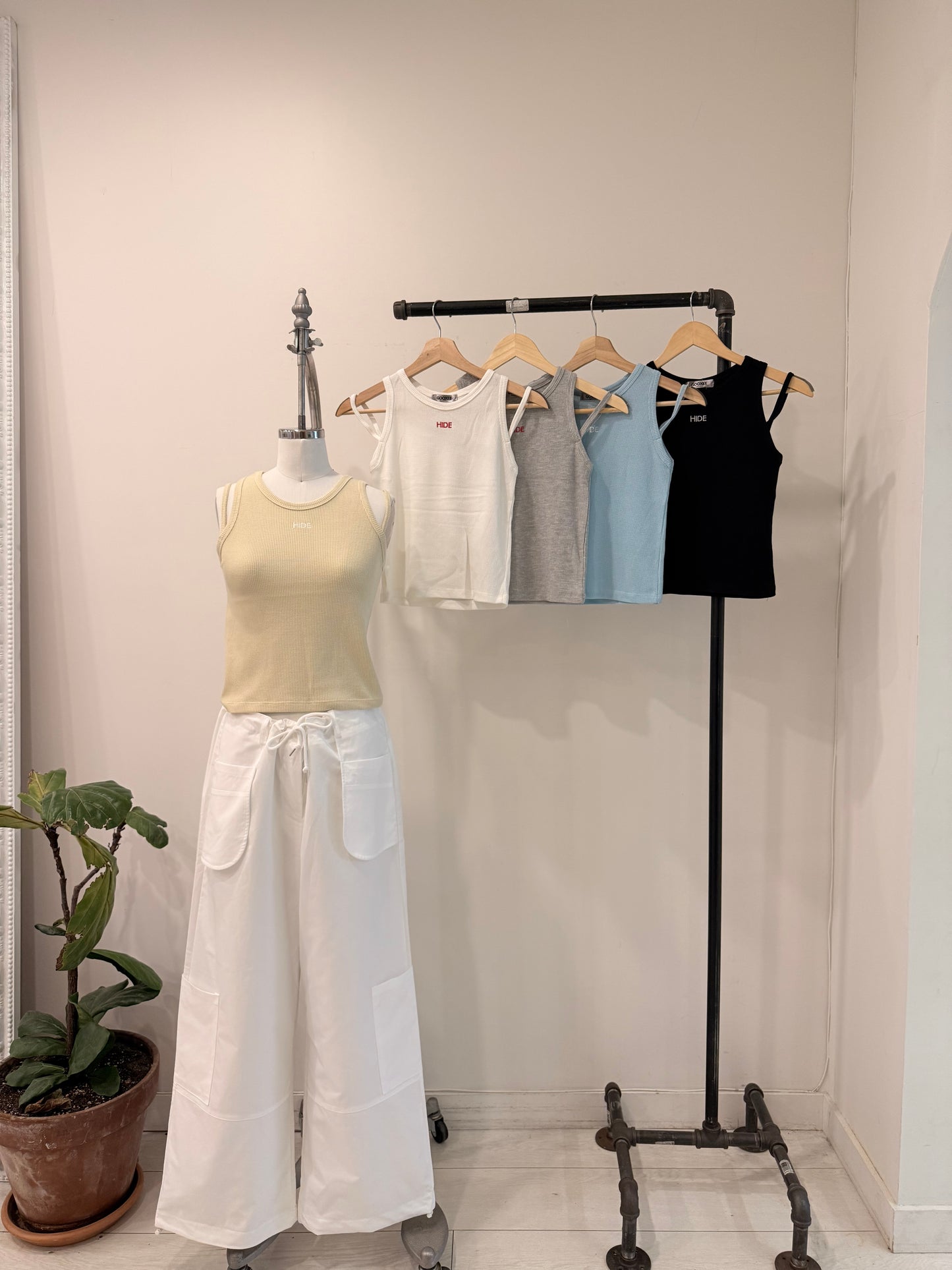 CASS Waffle ribbed tank