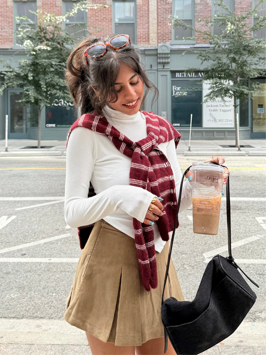 THIS Faux cardigan scarf