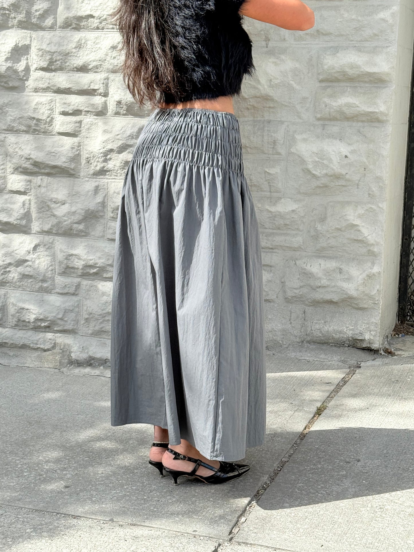 AXIS Smocked maxi skirt
